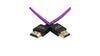 HDMI to HDMI High Speed 4K 3D Nylon Braided Male Cable - 18inch