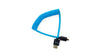 Micro HDMI to Full HDMI High Speed 4K 60 Hz 3D Nylon Braided Male Cable HDMI 2.0 18Gbps HDR Metadata - Blue