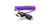 Micro HDMI to Full HDMI 2.0 High Speed 4K 30 Hz 3D Nylon Braided Male Cable HDMI 2.0 18Gbps HDR Metadata