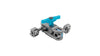 Cine magic arm with double ball heads featuring 3/8" ARRI locator pin mounts - Space Grey