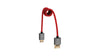 Mini HDMI to Full HDMI High Speed 4K 30 Hz 3D Nylon Braided Male Cable HDMI 2.0 18Gbps HDR Metadata - Cardinal Red
