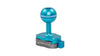 Mini quick release plate for use with magic arms and other ball head clamps - Blue