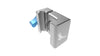NATO standard clamp with 1/4"-20 mounting thread and removable anti-twist pins - Space Grey