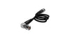High Speed 12G SDI Straight to Right Angle Cable - Raven Black