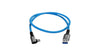 Braided USB-A to right-angle USB-C charging and data transfer cable - 2ft