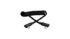 Coiled right-angle USB-C to USB-C cable - Raven Black