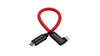 8.5" USB 3.1 Gen 2 Type-C to USB Type-C Right Angle Cable - Cardinal Red