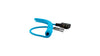 16" - 50" Coiled D-Tap to BMPCC 4K/6K Power Cable - Blue