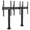 FUSION&trade; 3 x 1 Portrait Micro-Adjustable Large Bolt-Down Freestanding Video Wall