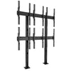 FUSION&trade; 3 x 2 Portrait Micro-Adjustable Large Bolt-Down Freestanding Video Wall