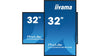 32" Black Digital Signage Display 500 cd/m&sup2; 3x HDMI