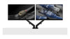 Dual Mount Desktop Gas Spring Arm - Black