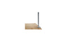450mm Desk Clamp Pole Silver