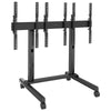 FUSION&trade; 3 x 1 Portrait Micro-Adjustable Large Freestanding Video Wall Cart