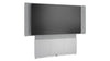 Forum&trade; Floor-to-Wall Mounted 66" (3 Bay) Display Stand for (1) 80" to 85" Display Light Finish
