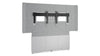 Forum&trade; Floor-to-Wall Mounted 66" (3 Bay) Display Stand for (1) 80" to 85" Display Light Finish
