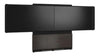 Forum&trade; Floor-to-Wall Mounted 66" (3 Bay) Display Stand for (2) 50" to 55" Display Dark Finish
