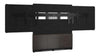 Forum&trade; Floor-to-Wall Mounted 66" (3 Bay) Display Stand for (2) 65" to 75" Display Dark Finish