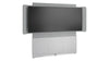 Forum&trade; Floor-to-Wall Mounted 66" (3 Bay) Display Stand for (1) 81" 21:9 Ultra-Wide Display Light Finish