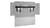 Forum&trade; Floor-to-Wall Mounted 66" (3 Bay) Display Stand for (1) 81" 21:9 Ultra-Wide Display Light Finish