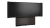 Forum&trade; Floor-to-Wall Mounted 66" (3 Bay) Display Stand for (1) 105" 21:9 Ultra-Wide Display Dark Finish