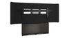 Forum&trade; Floor-to-Wall Mounted 66" (3 Bay) Display Stand for (1) 105" 21:9 Ultra-Wide Display Dark Finish
