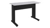 Forum&trade; Rectangle Table for 2 People 38" Counter Height Designer White Table Top with Dark Table Base