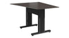 Forum&trade; 59" Angle Table for 3 to 5 People 38" Counter Height Asian Night Table Top with Dark Table Base
