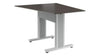 Forum&trade; 59" Angle Table for 3 to 5 People 38" Counter Height Asian Night Table Top with Light Table Base