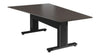 Forum&trade; 90" Angle Table for 5 to 7 People 30" Seated Height Asian Night Table Top with Dark Table Base