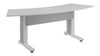 Forum&trade; Arc Table for 3 People 30" Seated Height Designer White Table Top with Light Table Base