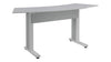 Forum&trade; Arc Table for 3 People 38" Counter Height Designer White Table Top with Light Table Base