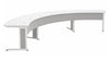 Forum&trade; Arc Table for up to 7 People 30" Seated Height Light Finish