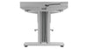 Forum&trade; Rectangle Table for 2 People 38" Counter Height Designer White Table Top with Light Table Base