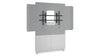 Forum&trade; Floor-to-Wall Mounted 48" (2-Bay) Display Stand for (1) 42" - 55" Display Light Finish