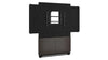 Forum&trade; Floor-to-Wall Mounted 2-Bay Display Stand for (1) 42" - 55" Display Dark Finish