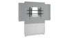 Forum&trade; Floor-to-Wall Mounted 48" (2-Bay) Display Stand for (1) 65" to 75" Display Light Finish