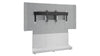 Forum&trade; Free-Standing 66" (3 Bay) Display Stand for (1) 80" to 85" Display Light Finish
