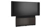 Forum&trade; Floor-to-Wall Mounted 66" (3 Bay) Display Stand for (1) 70" to 75" Display Dark Finish