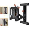 Universal low-profile in-wall swing arm mount 30" - 50" max weight 56.7kg - Black