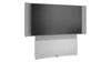 Forum&trade; Floor-to-Wall Mounted 66" (3 Bay) Display Stand for (1) 70" to 75" Display Light Finish