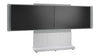 Forum&trade; Free-Standing 66" (3 Bay) Display Stand for (2) 50" to 55" Display Light Finish