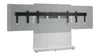 Forum&trade; Free-Standing 66" (3 Bay) Display Stand for (2) 50" to 55" Display Light Finish