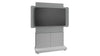 DISPLAY STAND FLOOR-WALL BASE MEDIUM WHI