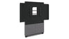 DISPLAY STAND FLOOR-WALL BASE LARGE BLK