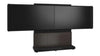 Forum&trade; Free-Standing 66" (3 Bay) Display Stand for (2) 65" to 75" Display Dark Finish