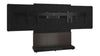 Forum&trade; Free-Standing 66" (3 Bay) Display Stand for (2) 65" to 75" Display Dark Finish