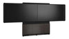 Forum&trade; Floor-to-Wall Mounted 66" (3 Bay) Display Stand for (2) 55" to 65" Display Dark Finish