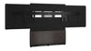 Forum&trade; Floor-to-Wall Mounted 66" (3 Bay) Display Stand for (2) 55" to 65" Display Dark Finish