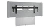 Forum 66" wide Floor-to-Wall Display Stand for Single 105" 21:9 Displays - Designer Light color HPL with Light Powercoat Finish
